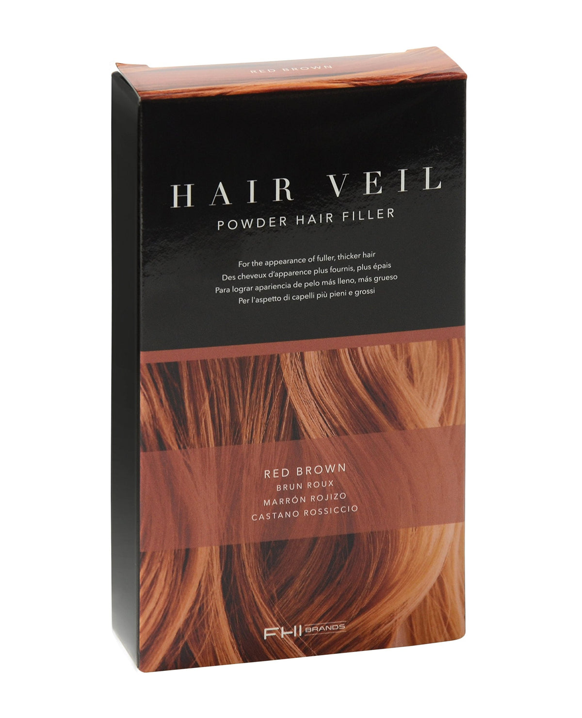 FHI Brands Hair Veil Powder Hair Filler, Red Brown
