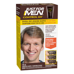 Just for Men Control GX Grey Reducing Shampoo for Lighter Shades of Hair, Blond to Medium Brown, Gradual Hair Color for Man, 118ml - Pack of 3, Packaging May Vary