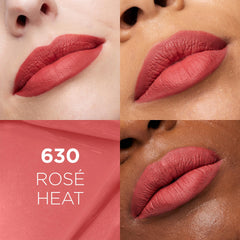 L'Oréal Paris Liquid Lipstick, Intense Colour, Longwear Matte Formula with Hyaluronic Acid, Transfer- and Smudge-Resistant, 5ml, Shade: Rose Heat 630