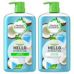 Herbal Essences Shampoo And Conditioner Set, Paraben Free, Hello Hydration, Safe For Color-Treated Hair (1,730 mL Total)