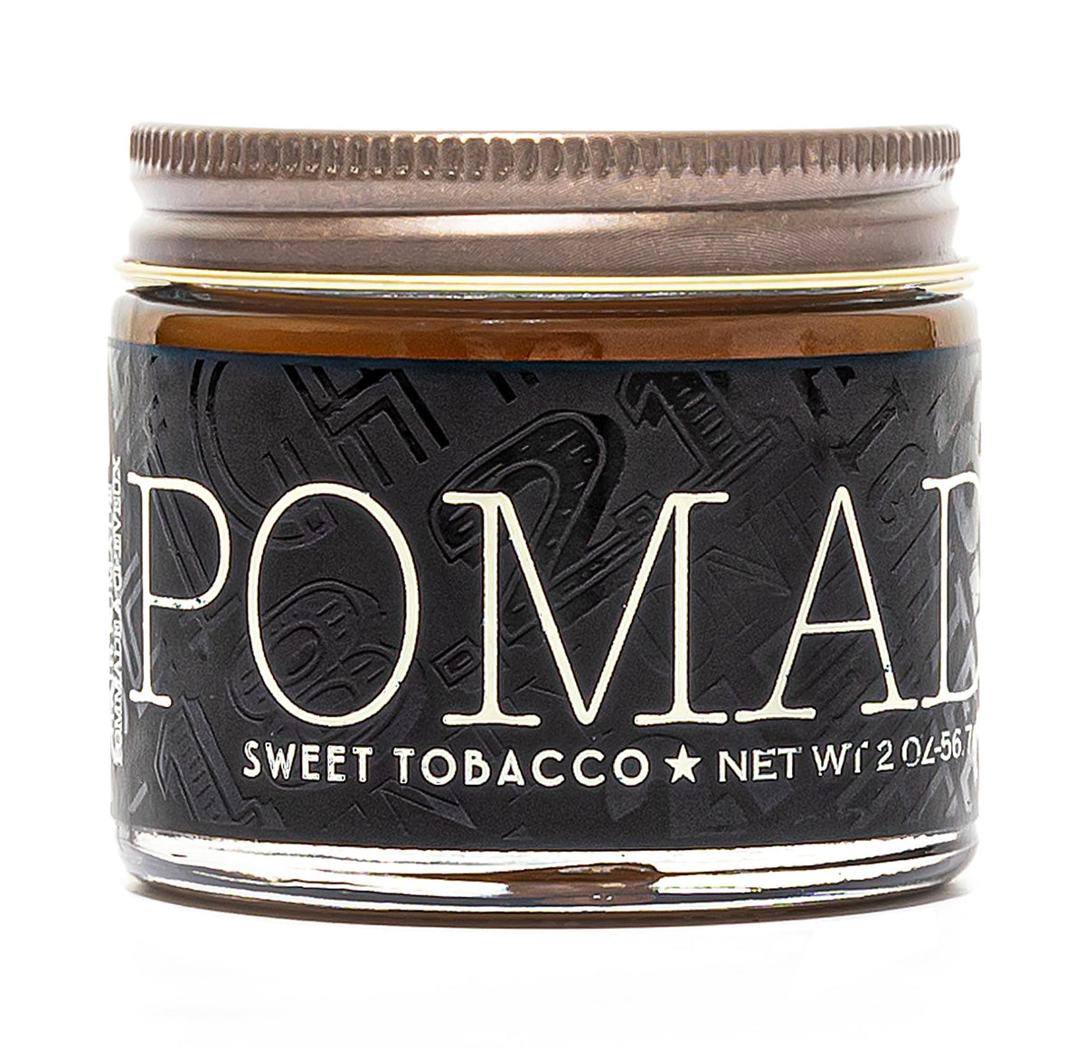 18.21 Man Made Hair Pomade for Men with High Shine Finish, Sweet Tobacco, 2 oz - Premium Non-Greasy Hair Pomades for Straight, Curly, Wavy Hair Styles - Strong, Long-Lasting Male Hair Styling Products