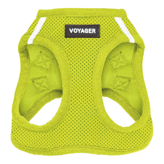 Voyager Step-in Air Dog Harness - All Weather Mesh Step in Vest Harness for Small and Medium Dogs by Best Pet Supplies - Harness (Lime Green), XXX-Small