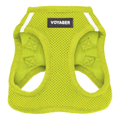 Best Pet Supplies - All Weather Mesh, Reflective, No Pull Harness for Small, Medium Dogs, Cats - Secure with Hook & Loop Fastener, Buckle, Double D-Rings - Lime Green, XS