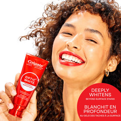 Colgate Optic White Renewal Toothpaste, 70 mL (Pack of 2), High Impact White, Contains 3% Hydrogen Peroxide, Removes 10 Years of Yellow Stains, Enamel Safe, Sugar Free, Gluten Free, & Vegan
