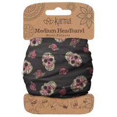 Karma Gifts Women's Half Headband, Accessory, Sugar Skull, No Size