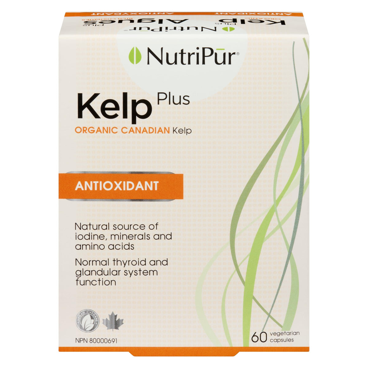 Nutripur Organic KelpPlus, Iodine Supplement, 60 vegetarian capsules