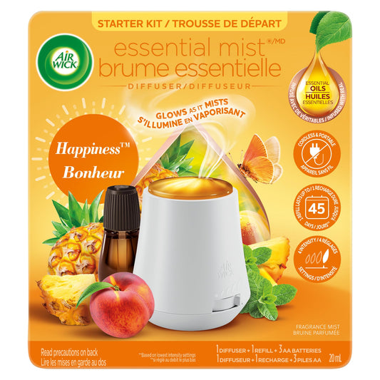Airwick ESSENTIAL MIST® - Kit - AROMA Happiness 3/20 mL