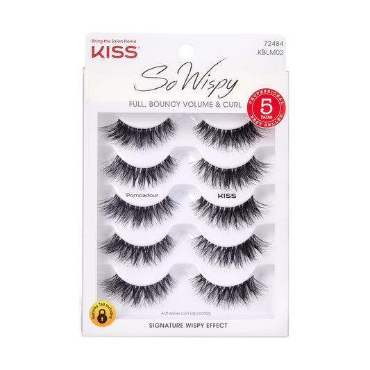 Kiss Lashes Kblm02ca Blowout Eyelashes Multi Pack 5 Pairs, 0.03 Pounds