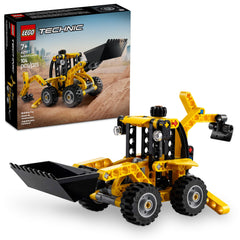 LEGO Technic Backhoe Loader Construction Toy - Building Toy Set for Boys and Girls, Ages 7+ - Educational Gift Idea for Kids Birthday with Usable Back Digger, Scoop, & Outriggers - 42197