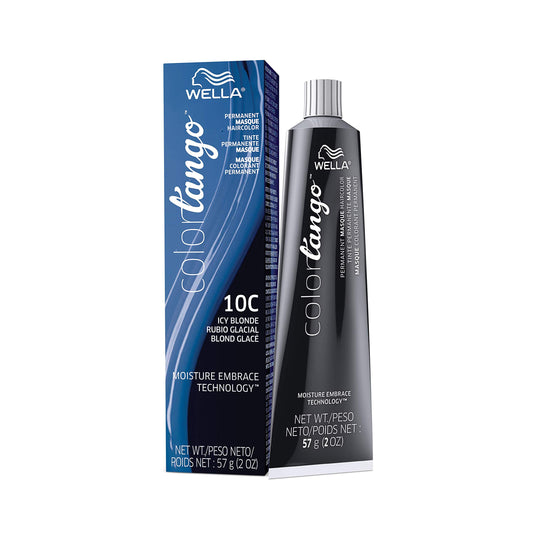 Wella Color Tango Permanent Masque Hair Color, 10C Icy Blonde, 2 fl oz