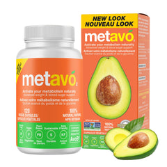 Metavo Advanced Metabolism Support - Metabolic Health Essential, Chelated Chromium Supplement with AvoB, Wellness & Energy Supplement That Promotes Sugar Balance, 120 Vegan Capsules
