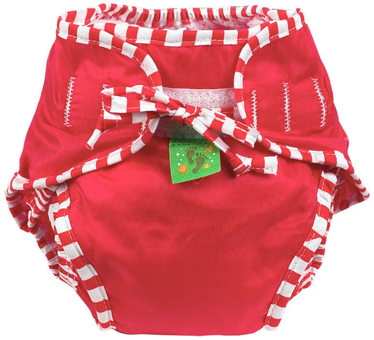 Kushies Baby Unisex Swim Diaper - Medium,Red Solid,Medium,