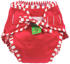 Kushies Baby Unisex Swim Diaper - Medium,Red Solid,Medium,