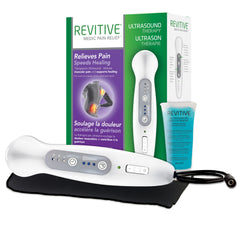 Revitive Ultrasound - Portable Therapy Machine – Drug-Free Pain Relief for Back, Joints & Muscles, Promotes Faster Healing – Includes Ultrasound Gel