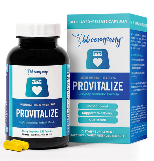 BB Company Provitalize | Probiotics for Women, Menopause | Joint Support, Sexy Midsection Curves, Digestive Health, Menopause Bloat | Turmeric Curcumin Moringa | Packaging Vary | 60 Ct