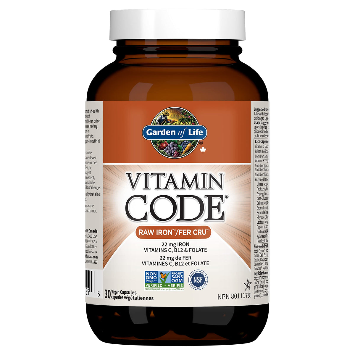 Vitamin Code Raw Iron