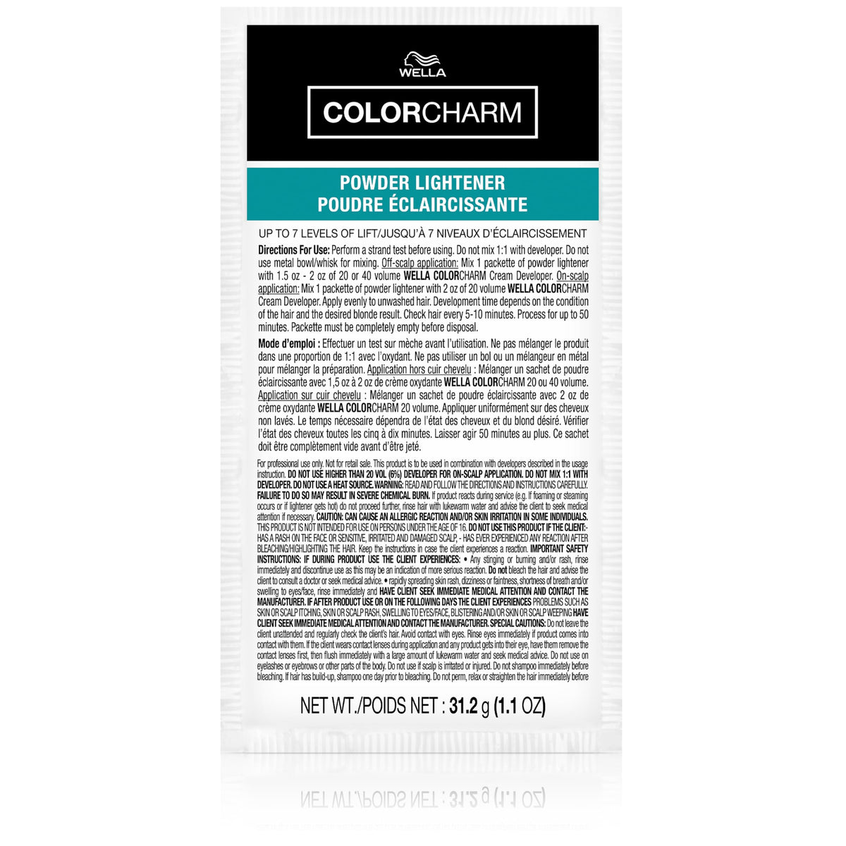 COLORCHARM Powder Hair Lightener Packet | Up to 7 Levels of Lift | Dust Free| 1.1 Fl oz.