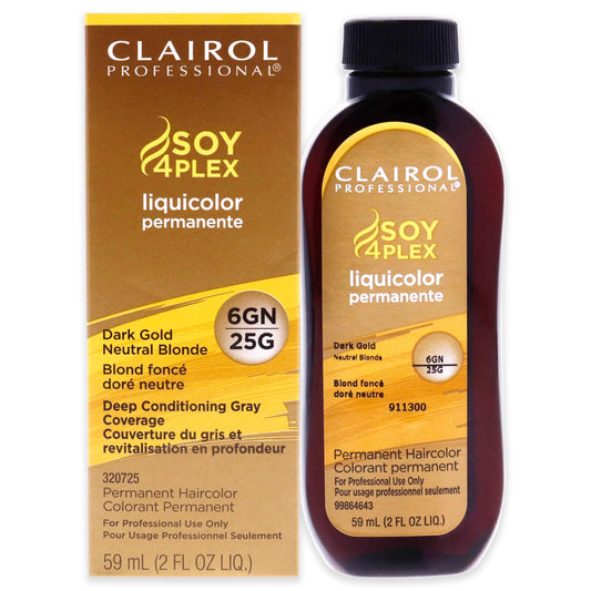 Clairol Professional Permanent Liquicolor, 6gn Dark Gold Neutral Blonde, 2 Fl Oz | 59 ml - Packaging May Vary