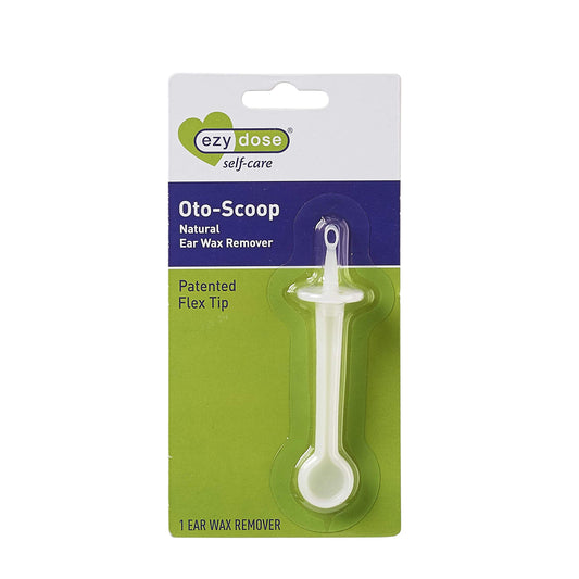 EZY DOSE Ear Wax Cleaner for Humans, Oto-scoop with Flexible Tip, Easy to Use, White
