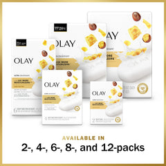 Olay Moisture Outlast Ultra Moisture Shea Butter Beauty Bar with Vitamin B3 Complex, 90 g, 4 count