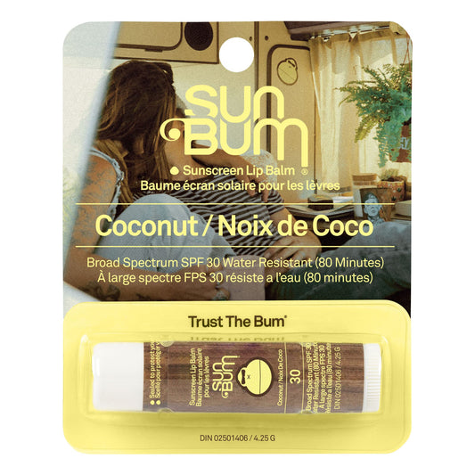 Sun Bum SPF 30 Sunscreen Lip Balm | Vegan and Cruelty Free Broad Spectrum UVA/UVB Lip Care with Aloe and Vitamin E for Moisturized Lips | Coconut Flavor |.15 oz
