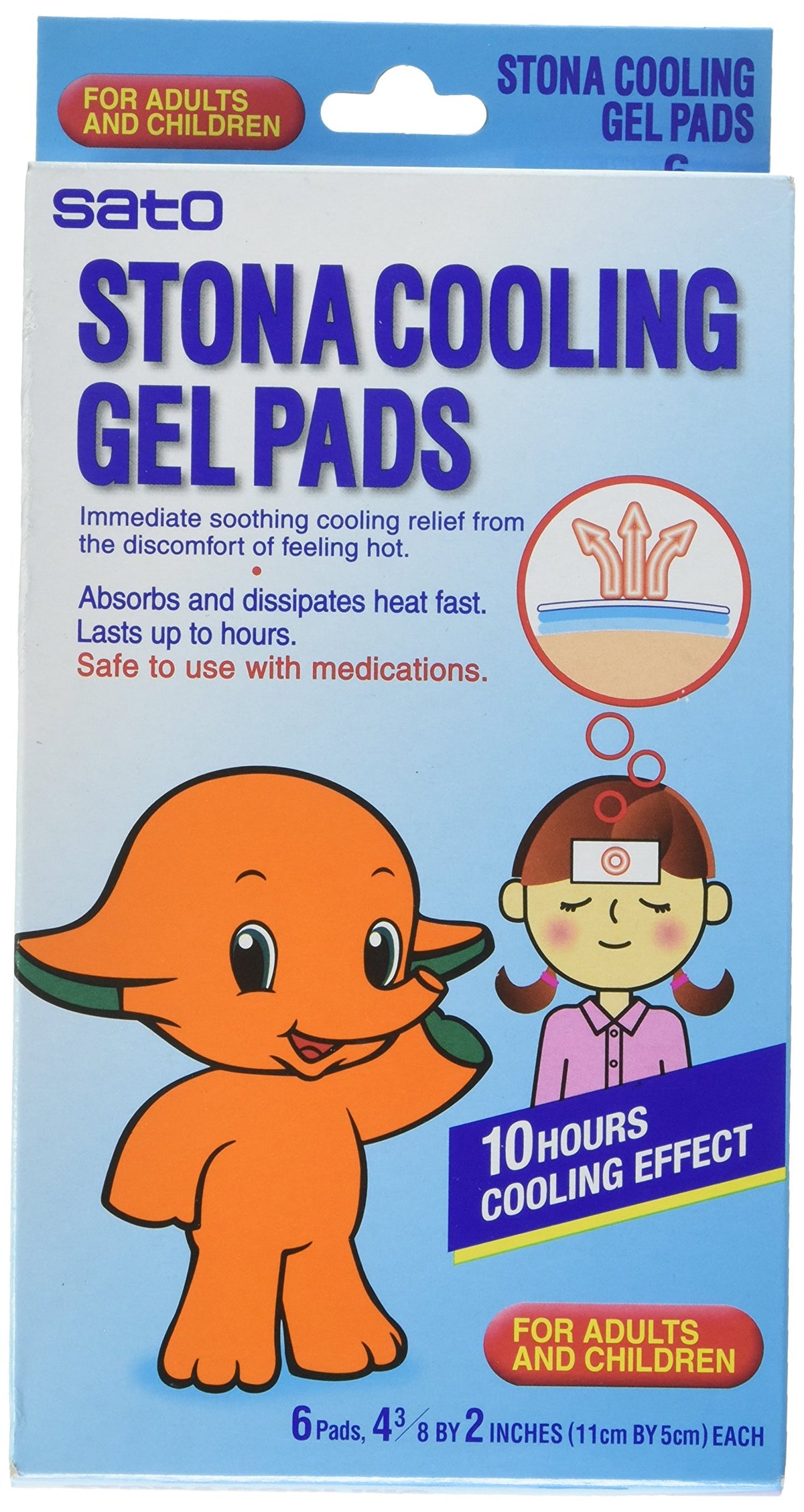 Stona Cooling Gel Pads, 6 Count