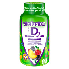Vitafusion D3 Adult Vitamin Gummies, 1000 IU Vitamin D3 Daily Dose, Supports Bones & Teeth*,150 Count, 5 Month Supply, Packaging May Vary