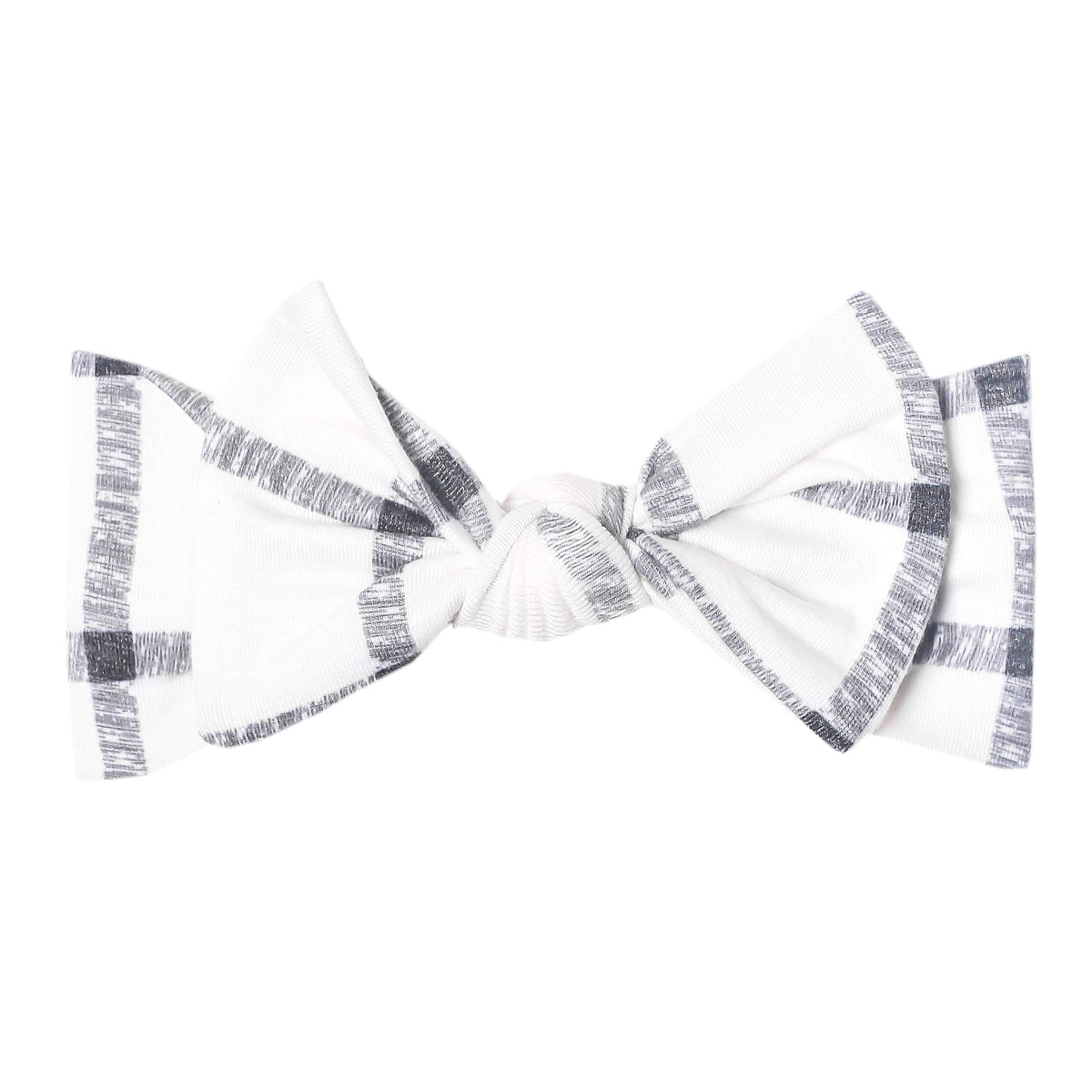 Copper Pearl Baby Stretchy Soft Knit Headband Bow Ledger