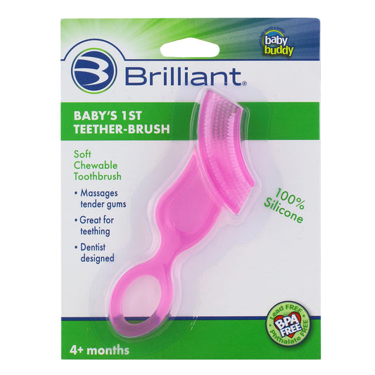 Baby Buddy Baby's First Toothbrush Pink