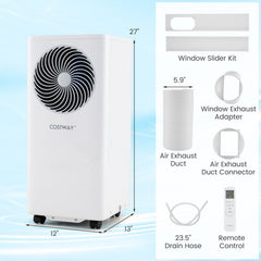 10000 BTU Portable Air Conditioner, 3-in-1 Stand Up AC Unit with Dehumidifier, 450 sq ft