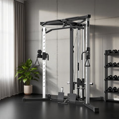 Multifunctional Home Gym Machine with Pull Up Bar, 15-Position Adjustable Strength Training Workout Station