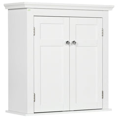 Bathroom Cabinet, Medicine Cabinet, Over Toilet Storage Cabinet with Adjustable Shelves for Entryway, White