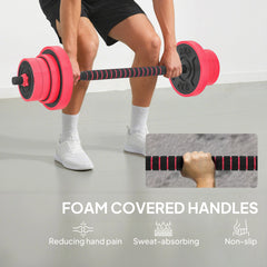 44lbs 4-in-1 Adjustable Weight Dumbbell Set, Barbell, Kettlebell, Push Up Stand, Green