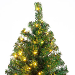 9 FT Pre-Lit Artificial Christmas Tree with 2028 PVC Tips and 700 Warm White LED Lights