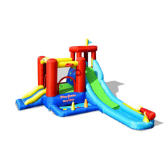 9-in-1 Inflatable Water Park with Ball Pit Pool and Climbing Wall, No Blower
