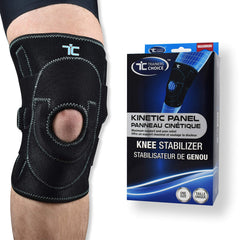 Trainers Choice Knee Stabilizer Brace and Support for Men & Women, Assists with Patellar Tendonitis (Jumper’s Knee), PFS (Patellofemoral Syndrome), Chondromalacia Patella Syndrome, minor strains and sprains - One Size Fits Most
