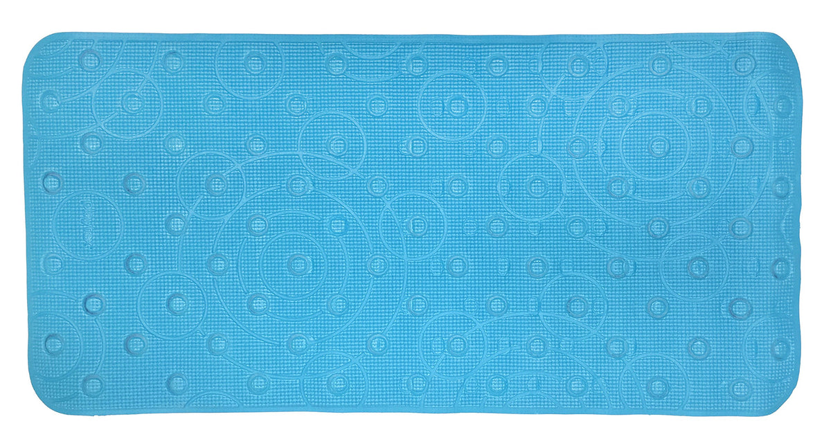 Playtex Cushy Comfy Safety Bath Mat, Blue 17.5" x 35.75"