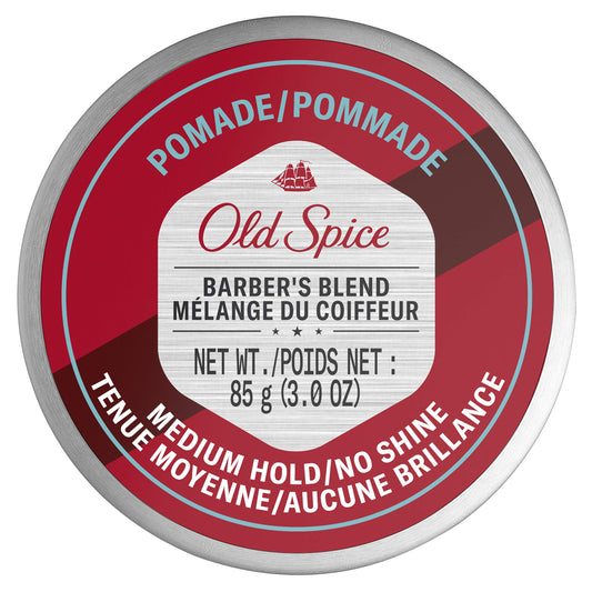 Old Spice Barber's Blend Pomade for Men, Infused With Aloe, 85 Grams