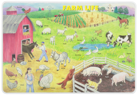 Painless Learning PLACEMATS-Farm Life-Placemat