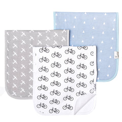 Copper Pearl Baby Burp Cloth Large Absorbent 3 Pack Gift Set Boys "Cruise", 4 Ounces