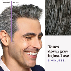 Just For Men Touch of Gray, Hair Color for Men with Comb Applicator for Easy Application, Great for a Salt and Pepper Look - Dark Brown, T-45, Pack of 1