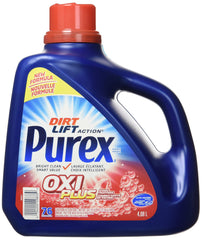 Purex Plus Oxi Liquid Laundry Detergent, 4.08 Liters