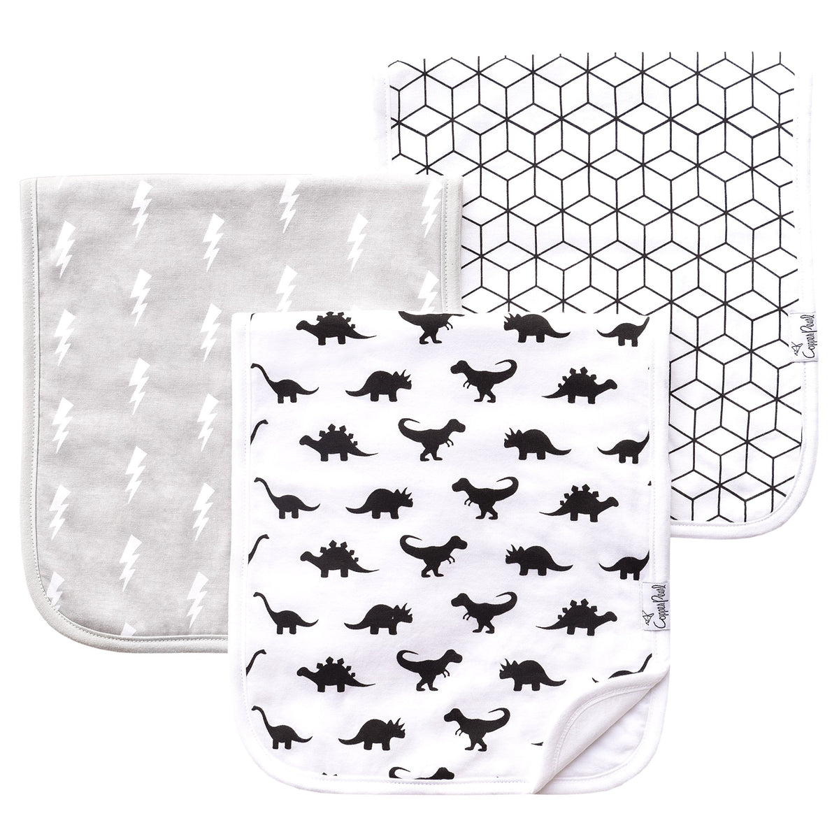 Copper Pearl Wild Burp Cloths