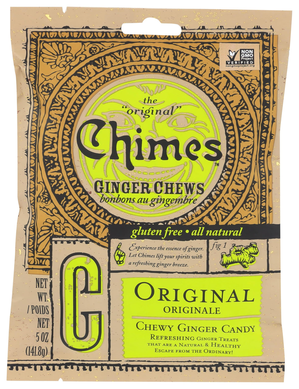 Chimes Original Ginger Chews, 141.80 g