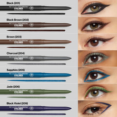 Revlon ColorStay Pencil Waterproof Eyeliner, Smudge-Proof, Eye Makeup with Built-In Sharpener, Packaging May Vary, 201 Black, 0.01 oz