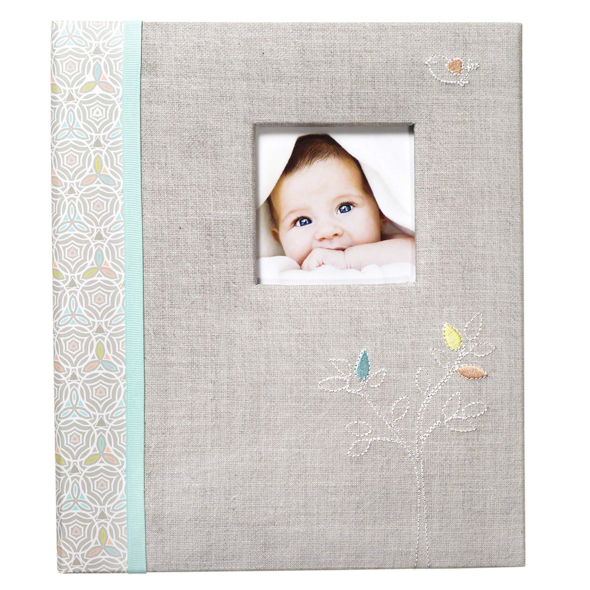 C.R. Gibson First 5 Years Loose Leaf Memory Book, Record Memories and Milestones on 64 Beautifully Illustrated Pages - Linen Tree