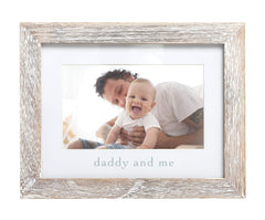 Pearhead Daddy & Me Baby Picture Frame, Gender-Neutral Dad & Baby Frame, Nursery Decor, 4" x 6" Photo Insert, Wood
