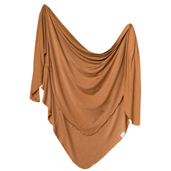 Copper Pearl Large Premium Knit Baby Swaddle Receiving Blanket"Camel", 9.6 Ounces