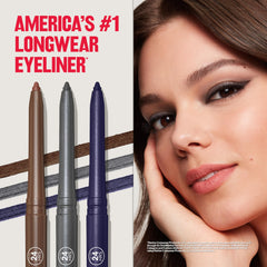 Revlon ColorStay Pencil Waterproof Eyeliner, Smudge-Proof, Eye Makeup with Built-In Sharpener, Packaging May Vary, 201 Black, 0.01 oz