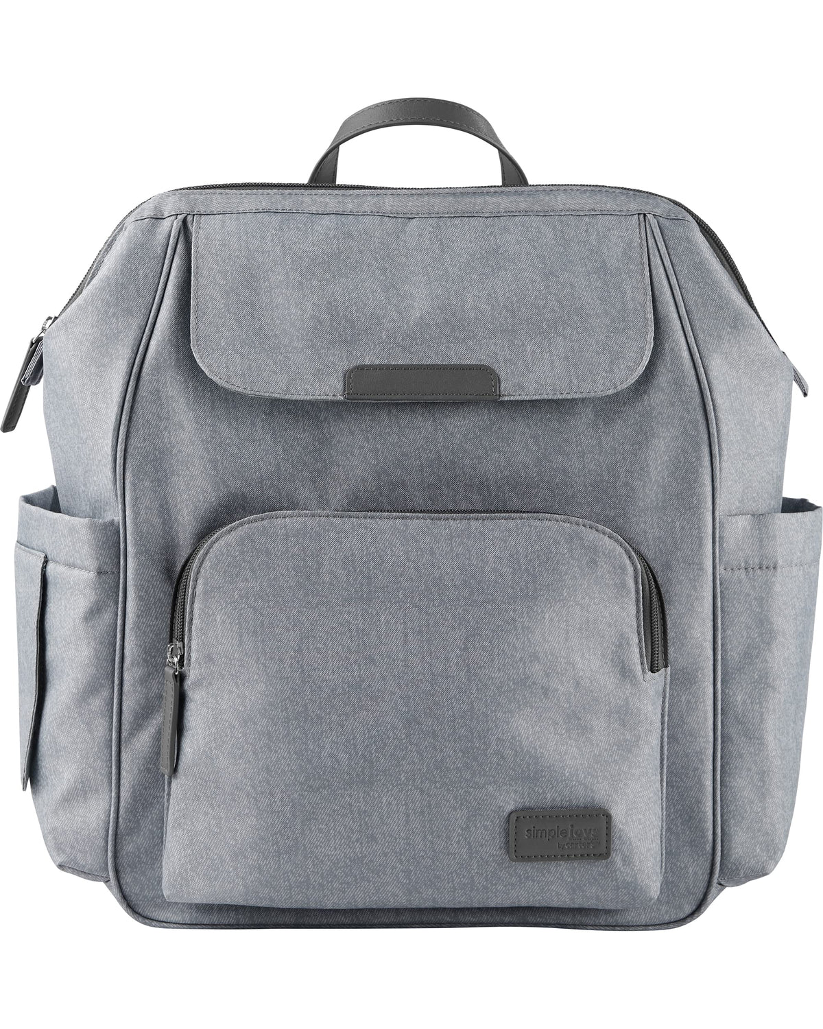 Simple Joys by Carter's Kid's Everyday Diaper Backpack Accessory, Grey, One Size